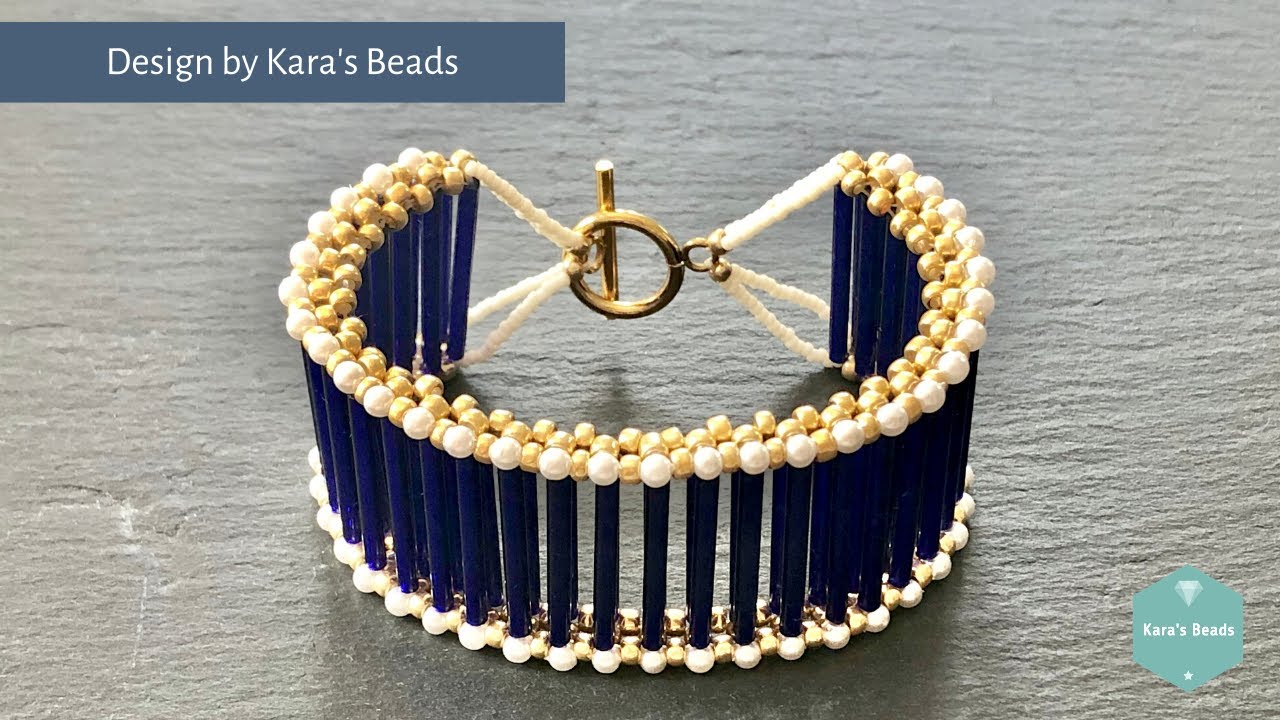 Orient Express Bracelet Tutorial | Swarovski Bicones & Pearls | Cubic Right Angle Weave
