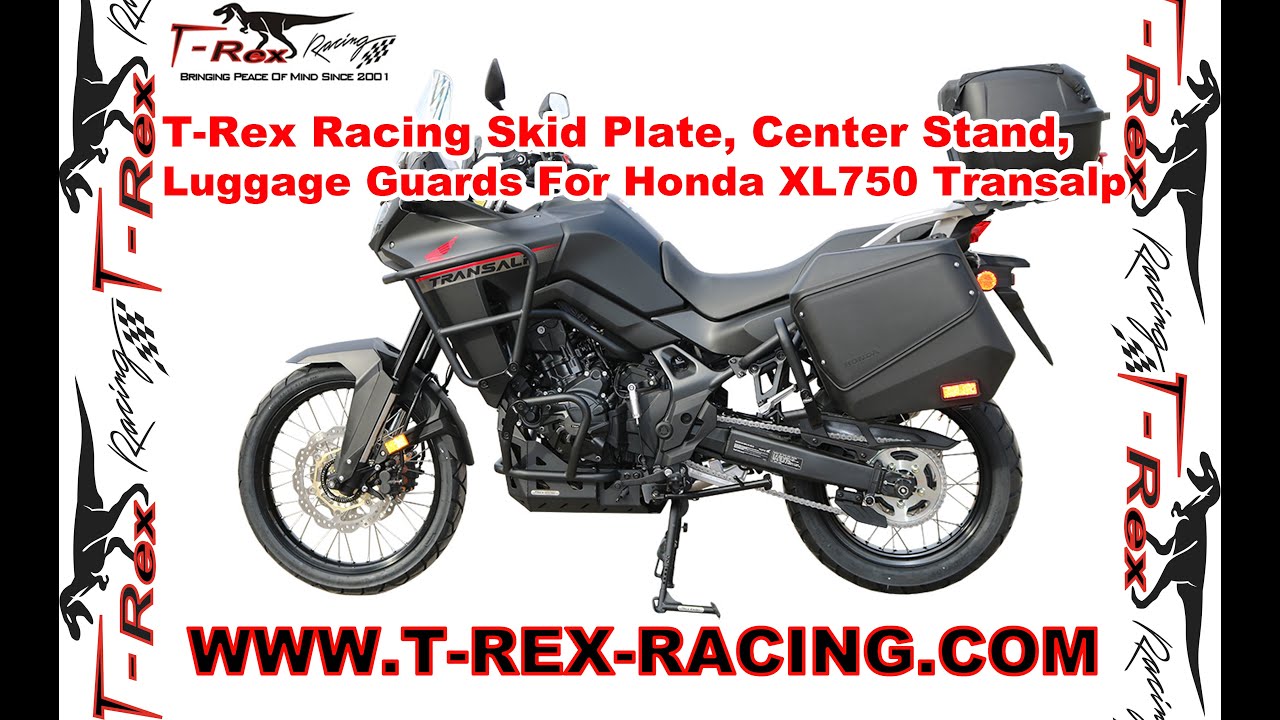 Центральная подставка T-Rex Racing, защита картера и защита багажника для Honda XL750 Transalp