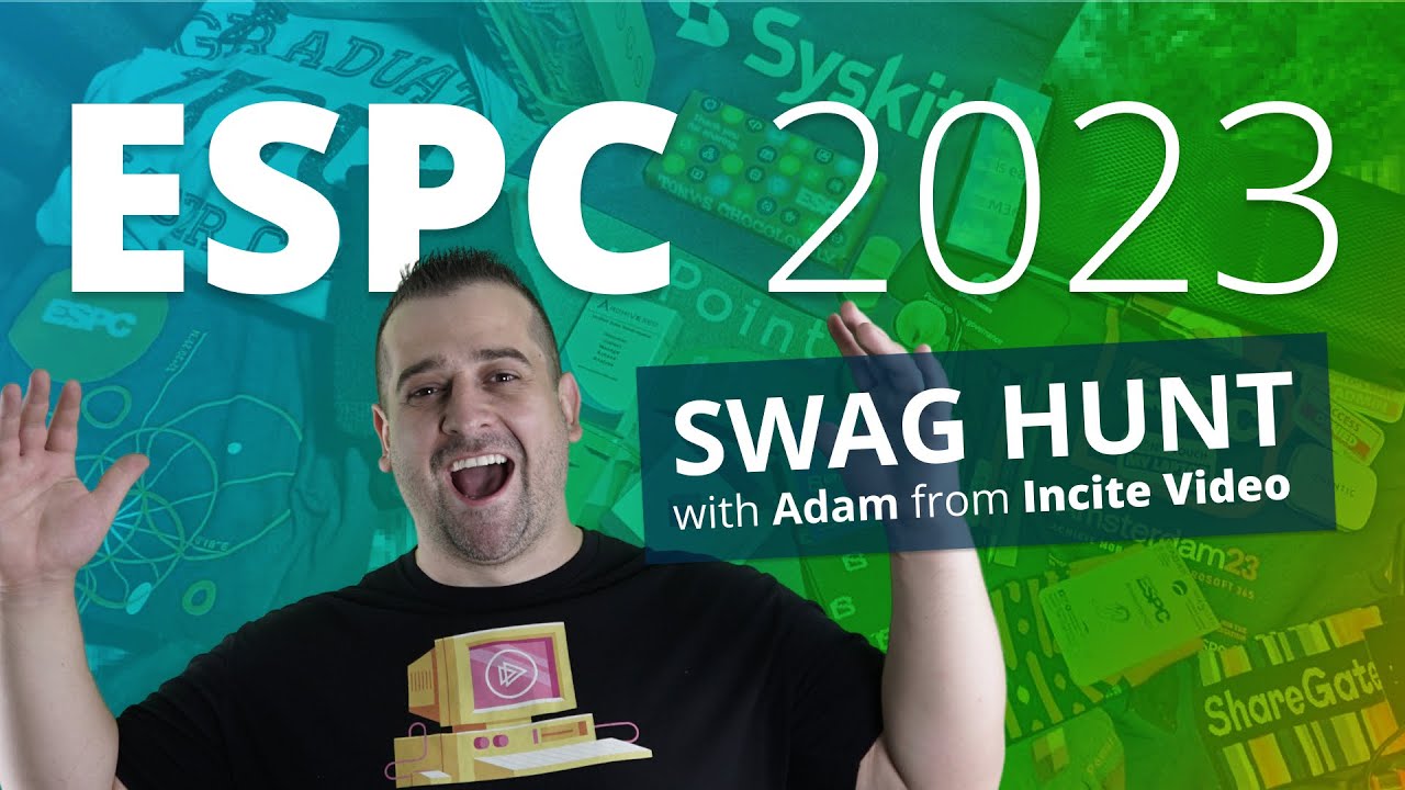 Vlad Talks Conference Swag with Adam from @InciteVideo  at ESPC 2023