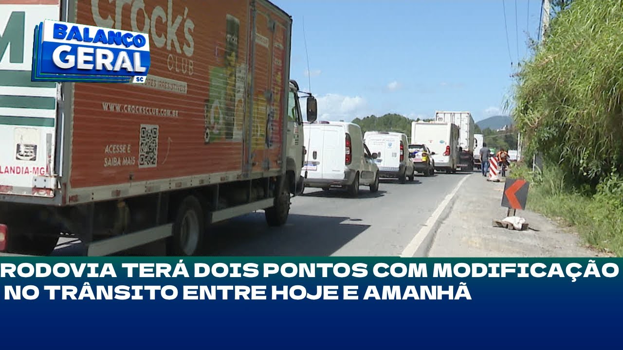 BR-470: rodovia terá dois pontos com modificação no trânsito nesta quinta-feira e sexta-feira