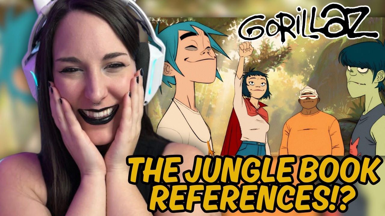 Обожаю отсылки к «Книге джунглей»! | Gorillaz - The Mountain, The Moon Cave and The Sad God | Реа...
