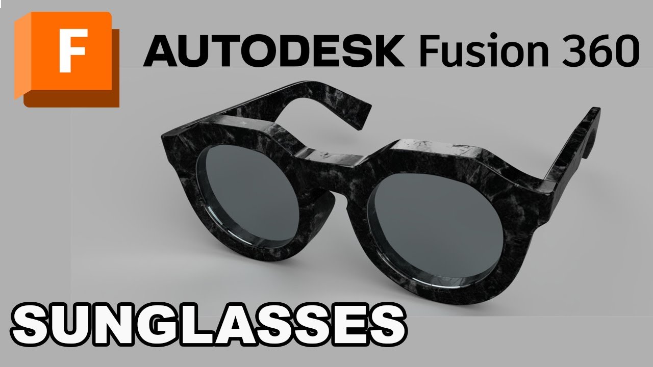 Fusion 360 : Making eyeglasses / sunglasses with surface and freeform