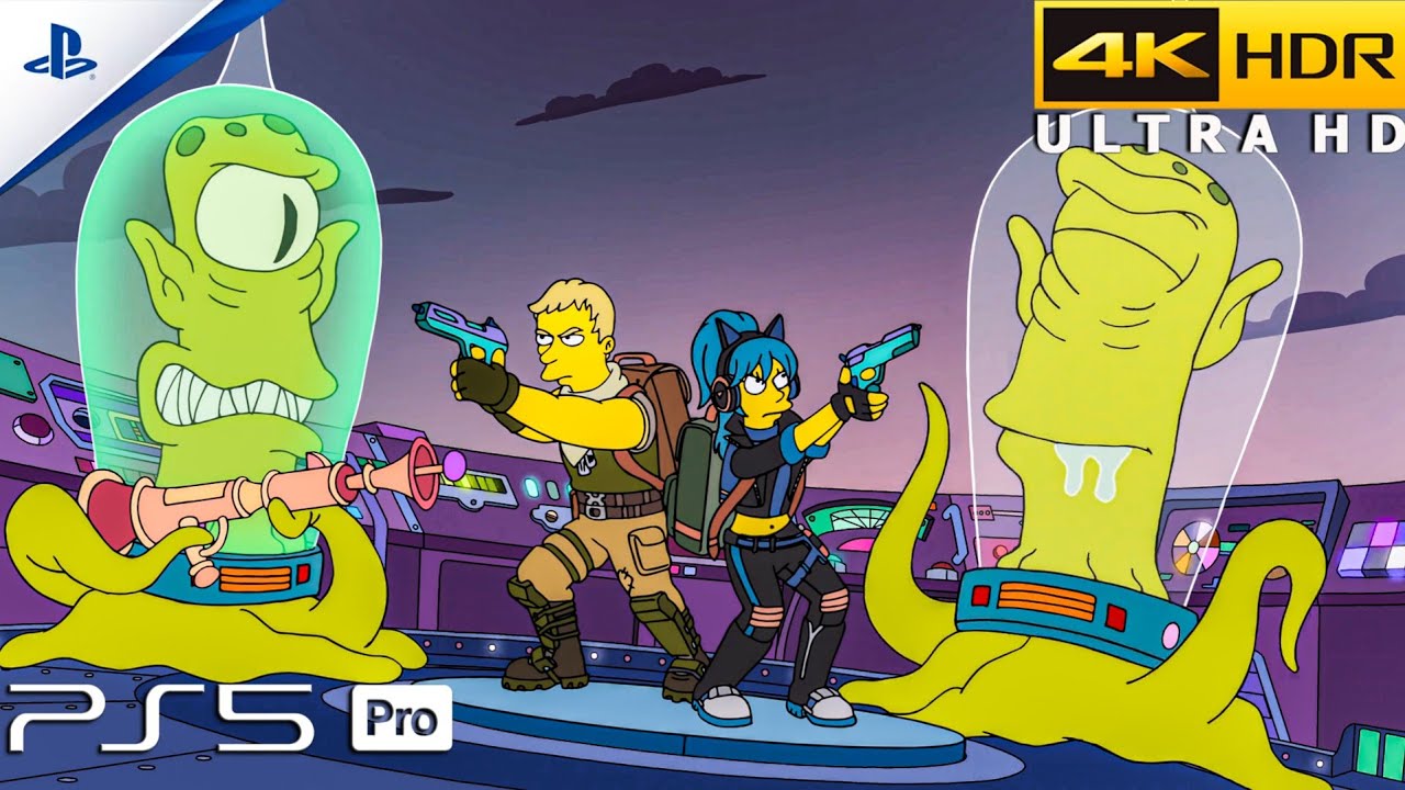 Fortnite (PS5 Pro) 4K 60FPS HDR Gameplay (The Simpsons Event)