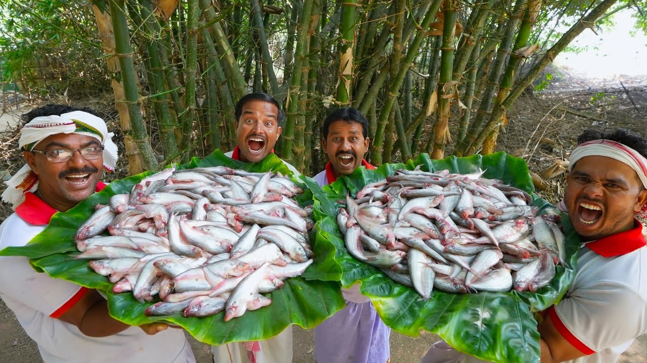 River fresh Pabda fish & Mutton Curry cooking for village people | Mutton Gravy | villfood Kitchen