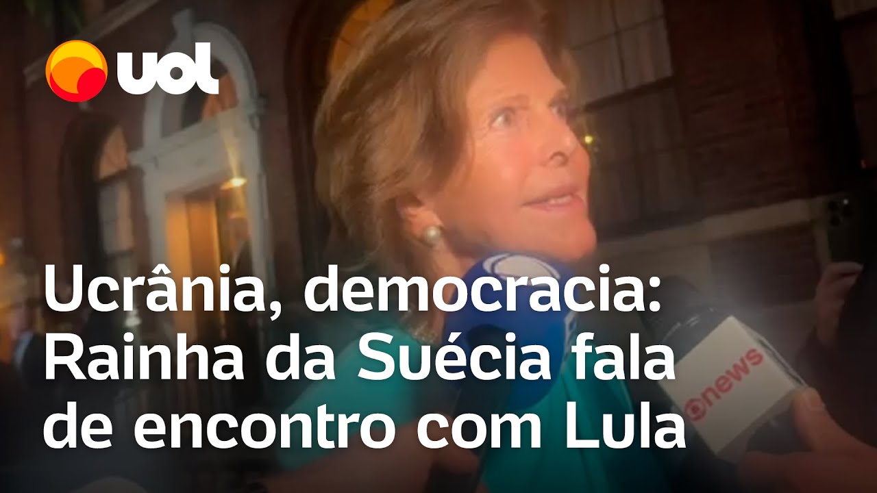 Rainha da Suécia come jabuticabas e fala sobre reunião com Lula: 'Falamos de problemas sérios'