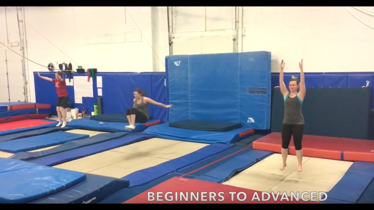 Adult Trampoline Classes (18+ years) - AIM Gymnastics (Pickering location)
