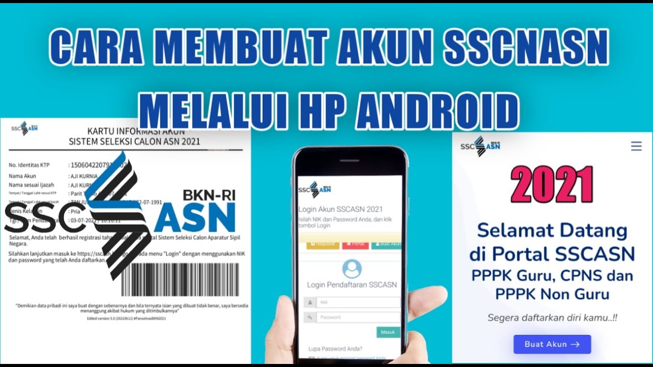 CARA MEMBUAT AKUN SSCN