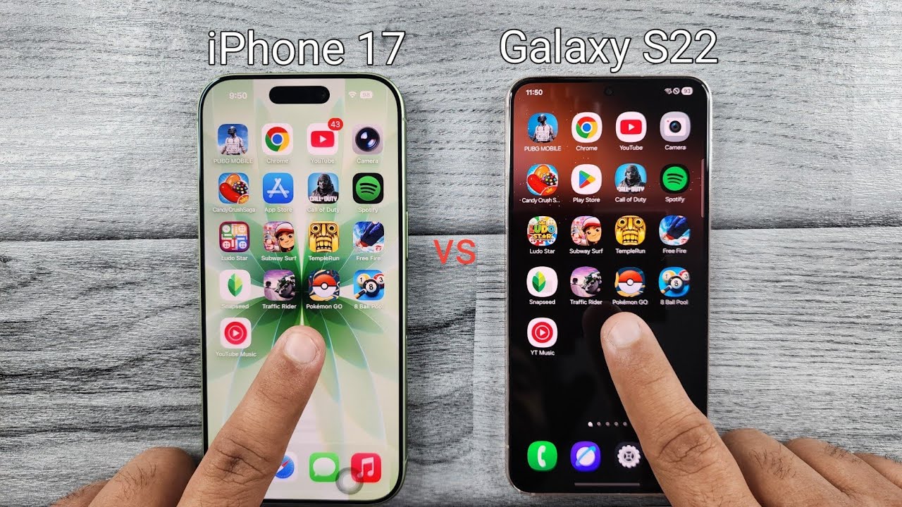 iPHONE 17 vs SAMSUNG S22 Speed Test