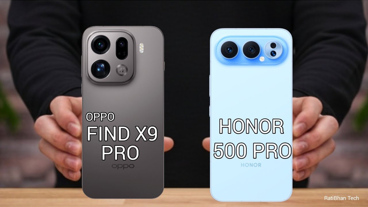 Сравнение Honor 500 Pro и Oppo Find X9 Pro ⚡ Какой из них лучше?