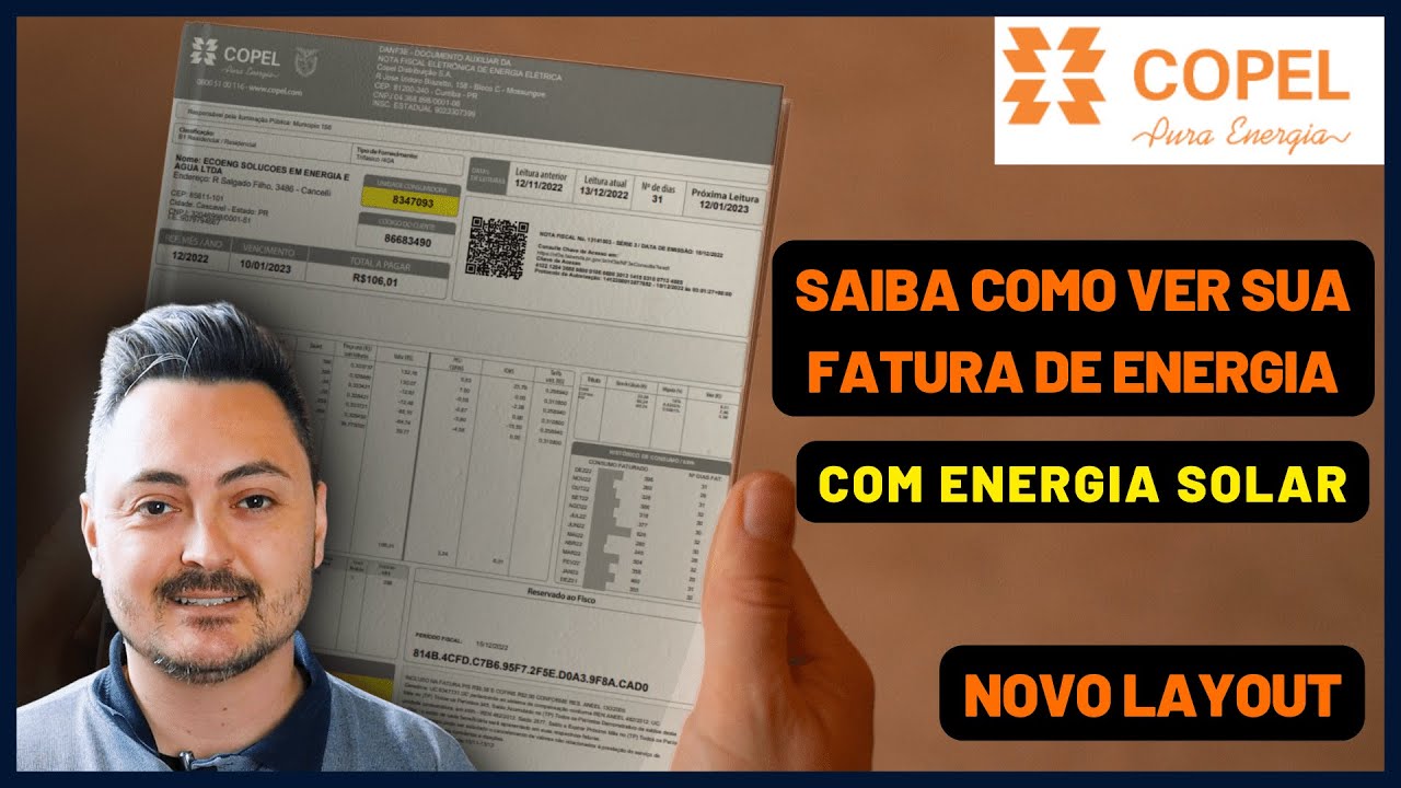 Como ler a fatura da COPEL com ENERGIA SOLAR!