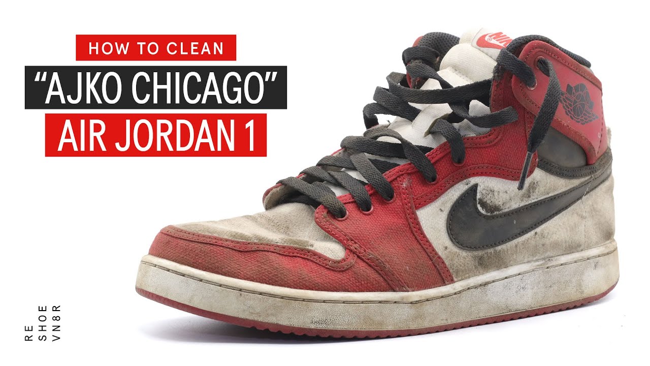 How To Clean The Canvas AJKO Chicago Air Jordan 1