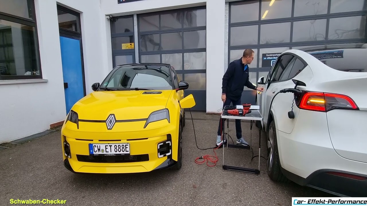 Renault 5 (2024) V2L System, Strom aus dem AKKU/Fahrzeug ziehen, E Auto l&auml;d E Auto, Vehicle to Load