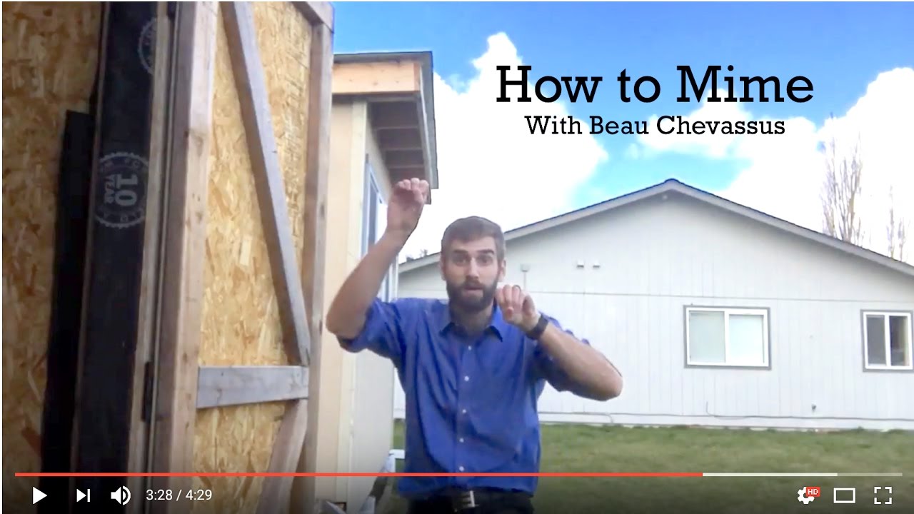 Seattle Mimes: Sample of Mime from Beyond the Glass Box's Beau Chevassus
