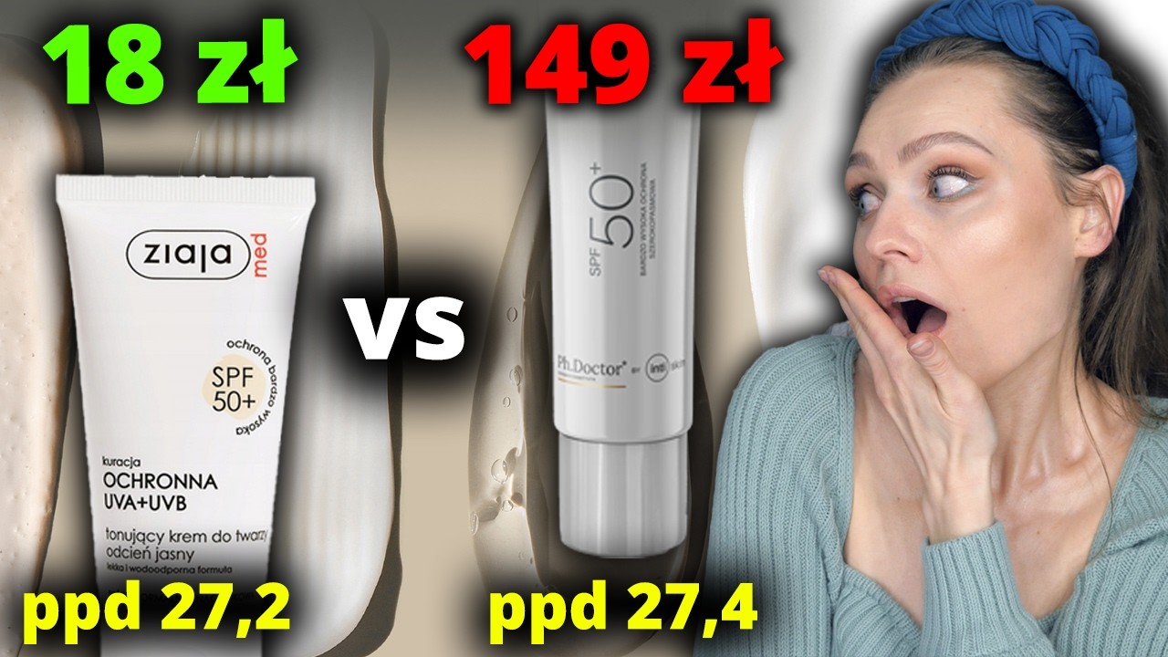 18 vs 149 ! TEN SAM POZIOM OCHRONY 😲 spf z tintem * cz.3