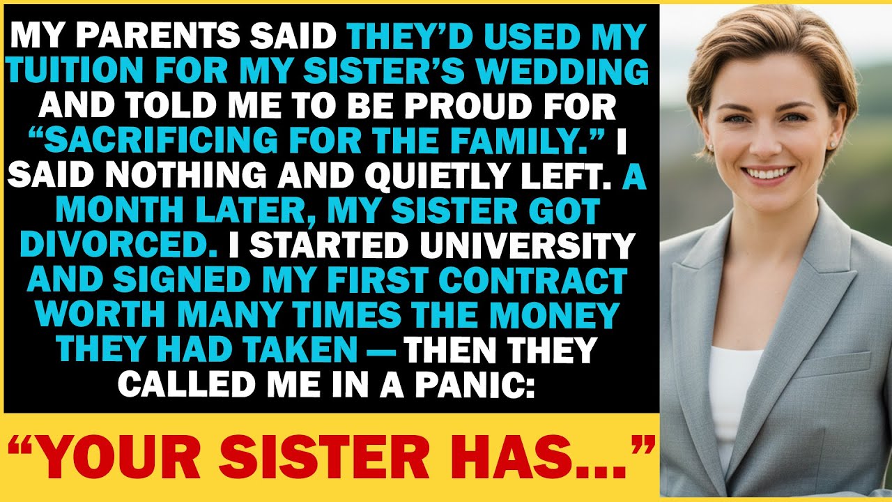 My Parents Took My Tuition Money To Fund My Sister’s Wedding; When College Started, They Called Me..