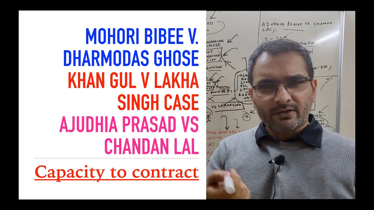 Capacity to Contract | Doctrine of Restitution | Indian Contract Act Lecture 9 |  LLBx |