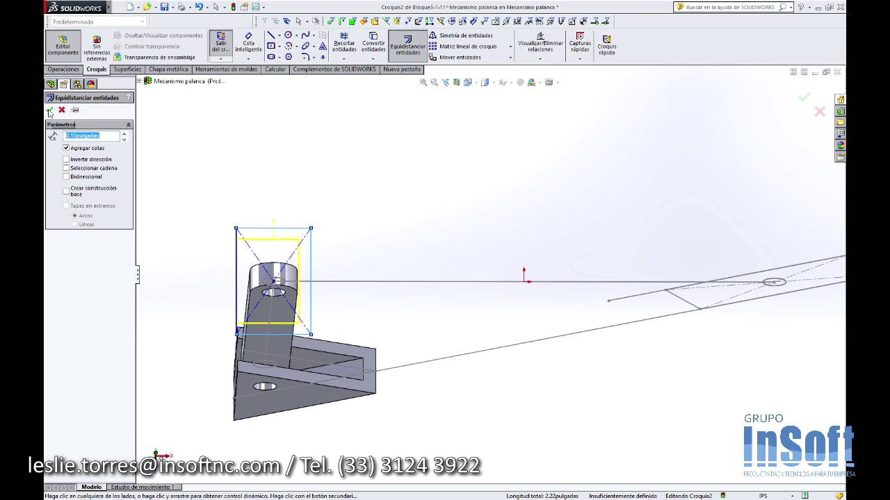 Tutorial SOLIDWORKS -  Cómo convertir un mecanismo 2D en una pieza 3D