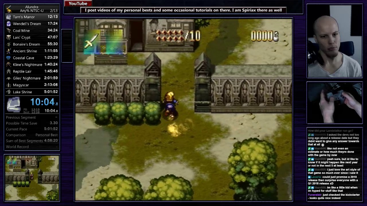 Alundra (US) :: Speedrun :: 4:59:11 :: Any% (PS2 FDS)