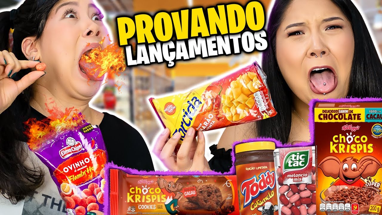 PROVANDO LANÇAMENTOS DO SUPERMERCADO | Blog das irmãs