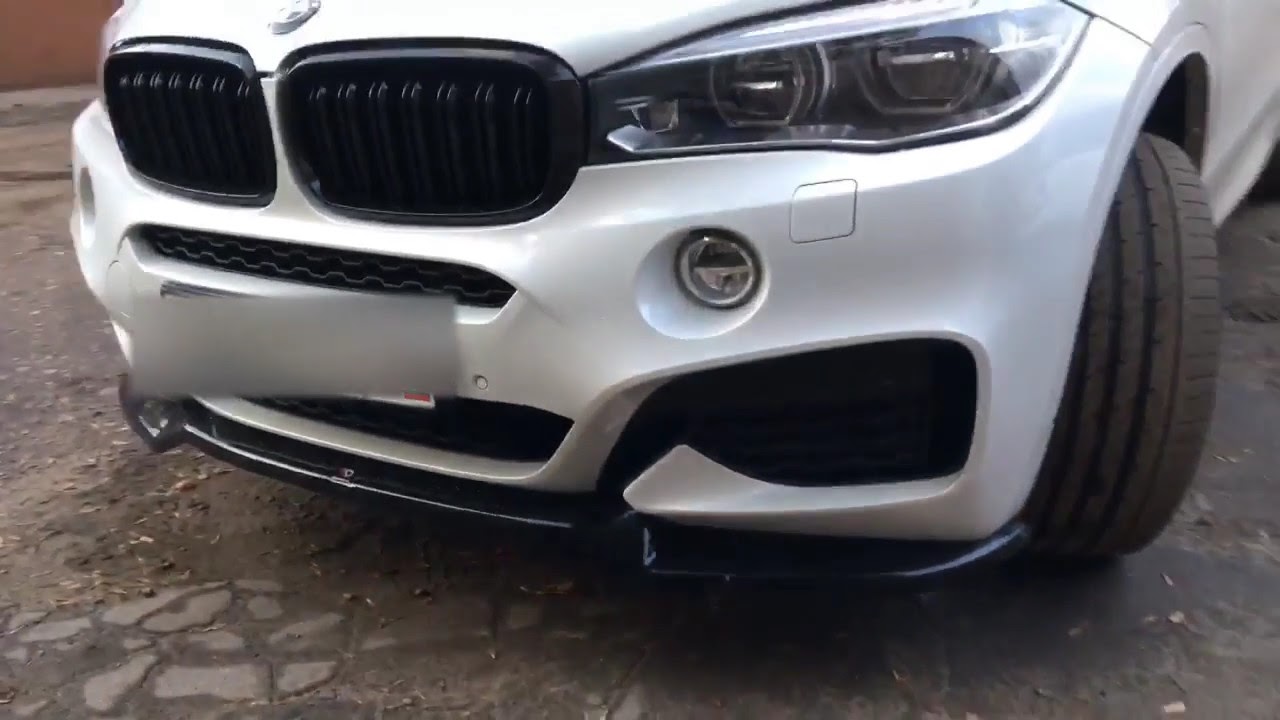 Сплиттер переднего бампера BMW X6 F16 M-PACK (М пакет) #MaxtonDesign
