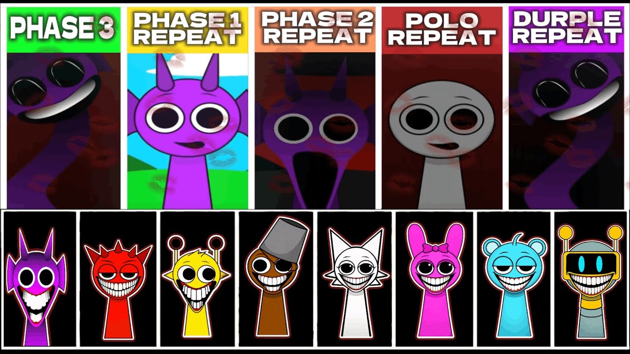 Sprunki But Phase 1, Phase 2, Polo And Durple REPEAT After PHASE 3