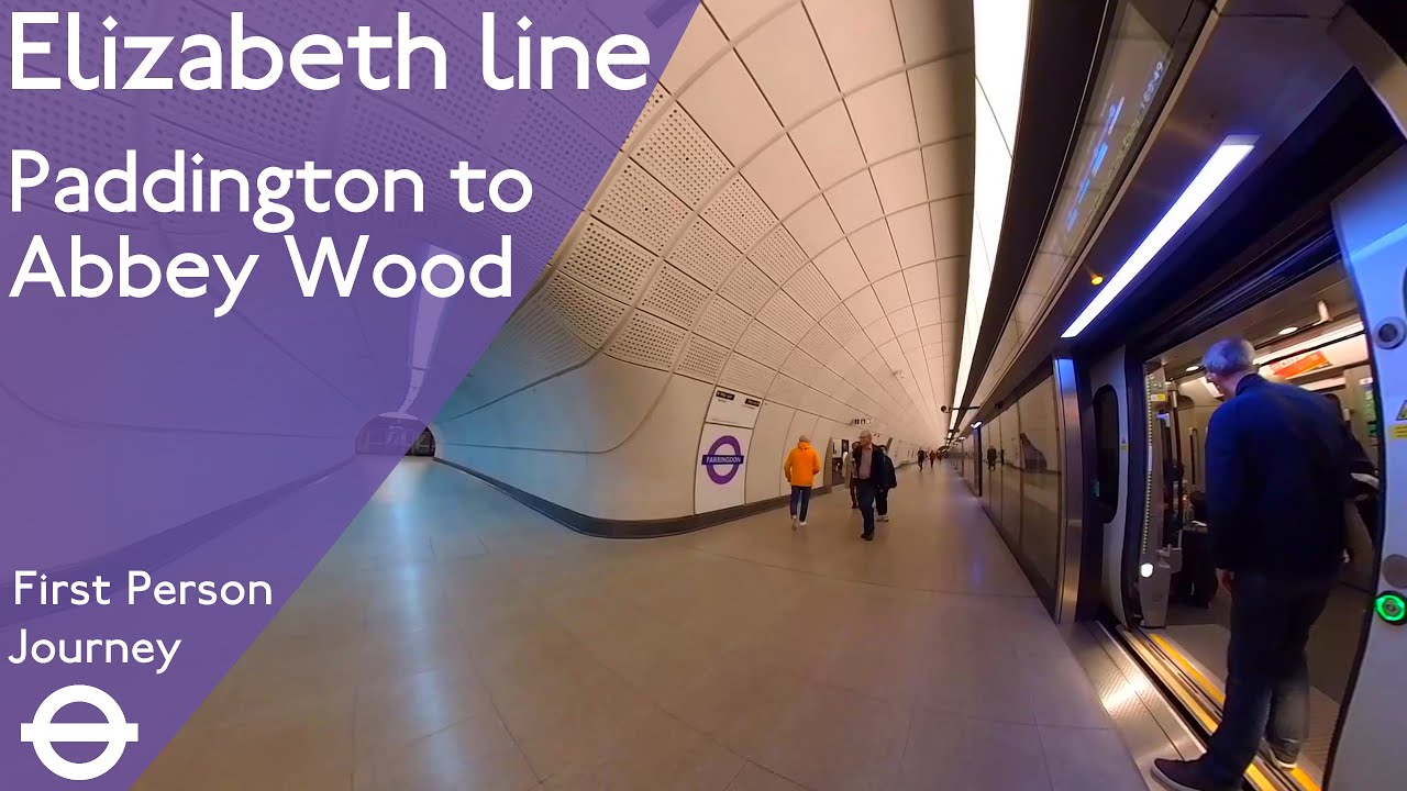London Elizabeth line First Person Journey - Paddington to Abbey Wood
