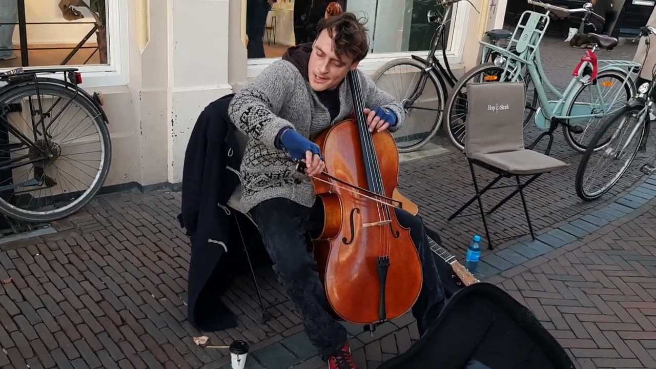 Straatmuzikant in Utrecht