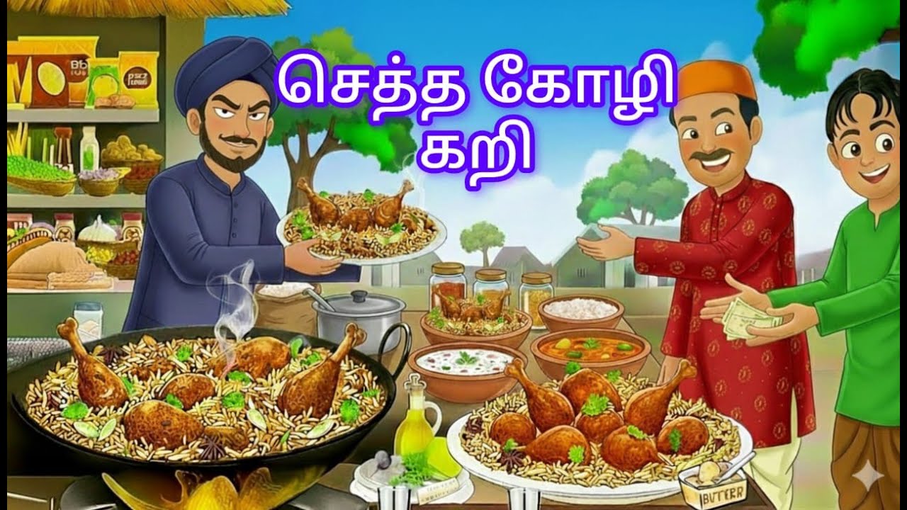 செத்த கோழி பிரியாணி | Tamil Stories | Tamil moral stories | Stories in Tamil #cartoon #animation  