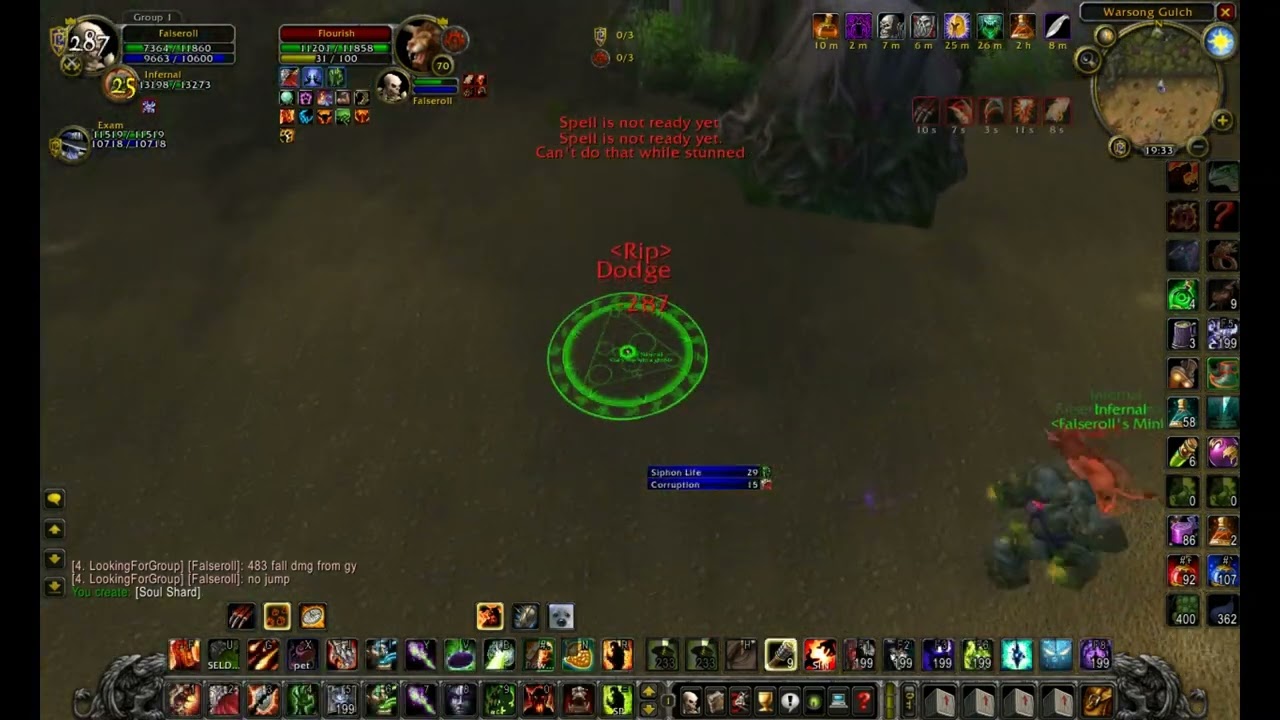 #Smolderforge - NEW CORE PTR- WARLOCK PVP TEST//WSG INFERNAL GAMEPLAY TBC 2.4.3