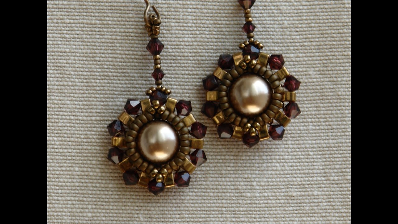 Sidonia's handmade jewelry - Half Tila Earrings tutorial