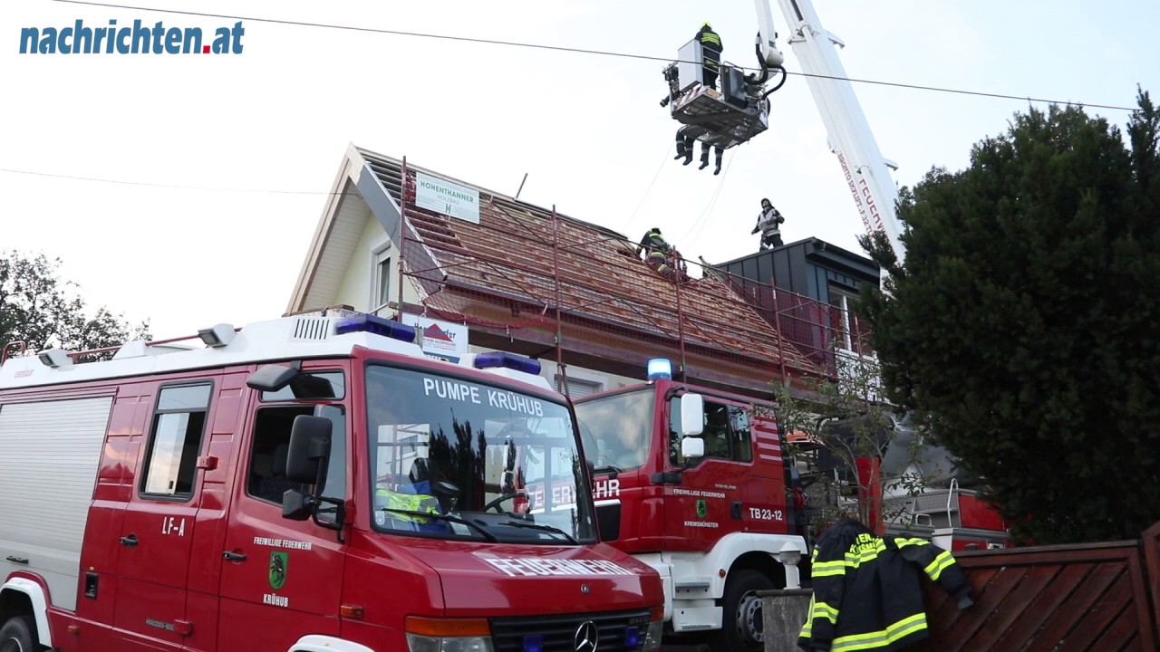 Kremsmünster: Dachstuhl geriet in Brand