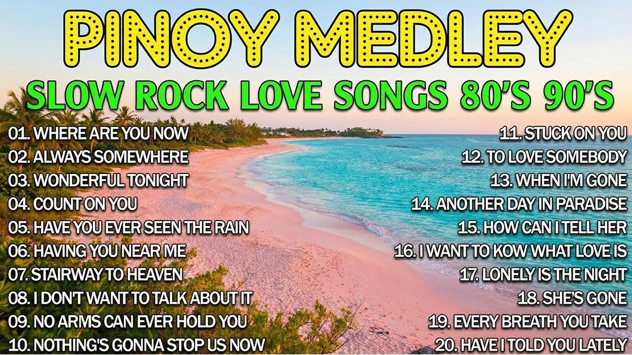 Slow Rock Love Songs Collection 70s 80s 90s | Pinoy Rock Legends Nonstop Medley 🎸