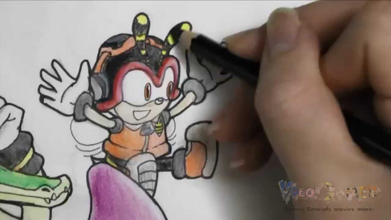 How to Draw Team Chaotix (Sonic Heroes)