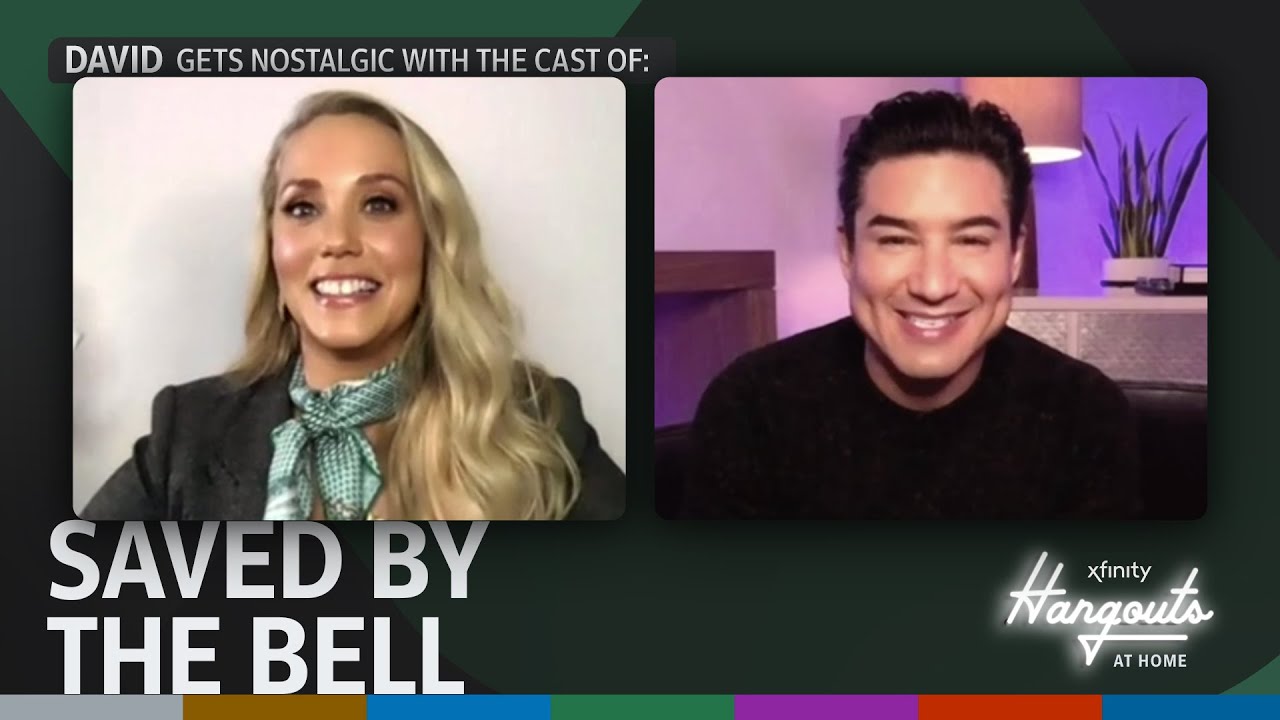 Xfinity Hangouts at Home: David gets nostalgic with the cast of Saved by the Bell