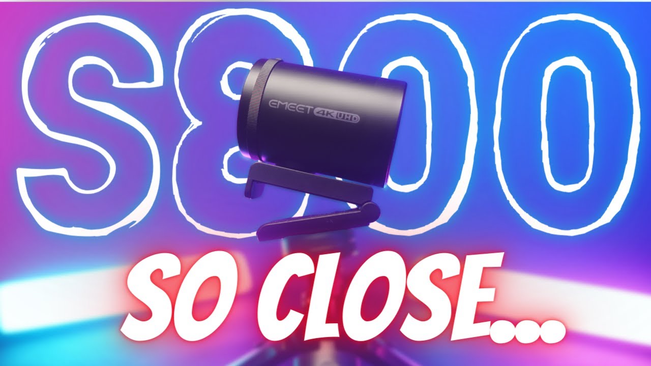 4k Webcam For Streamers Under $200 But There's A Catch... | Emeet S800 Review
