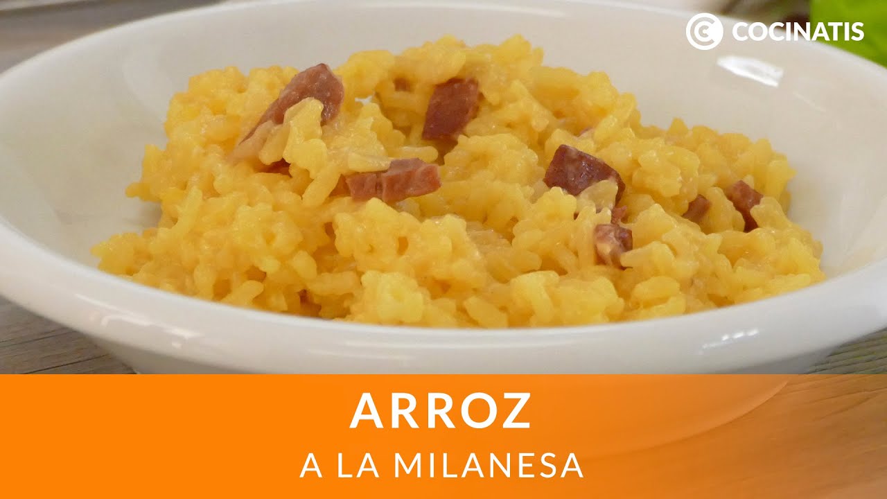 ARROZ a la MILANESA 🍚 Cremoso arroz con QUESO PARMESANO y taquitos de JAMÓN 🧀- Cocinatis