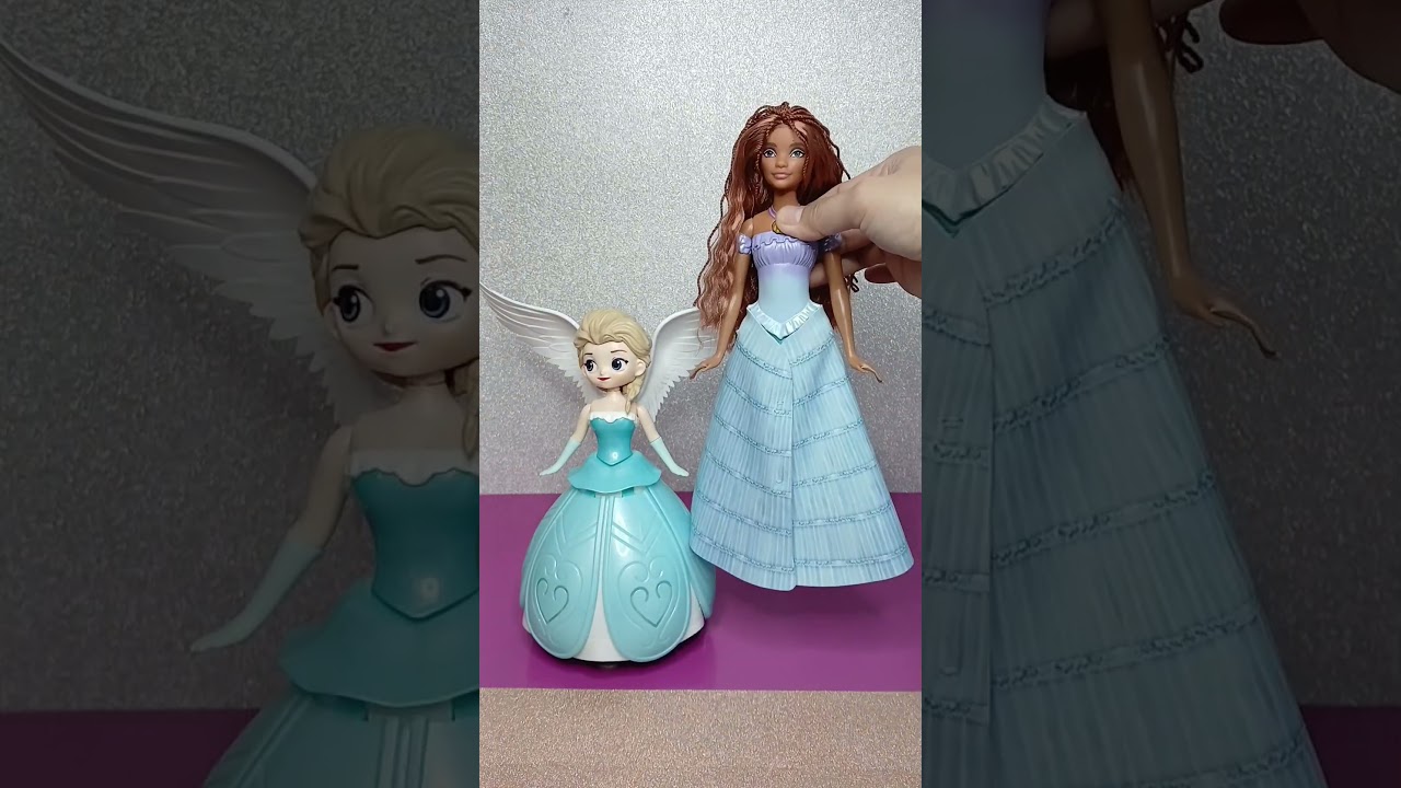 Очень уникальная трансформация Disney Frozen Elsa и русалочки Ариэль 🧜&zwj;♀️