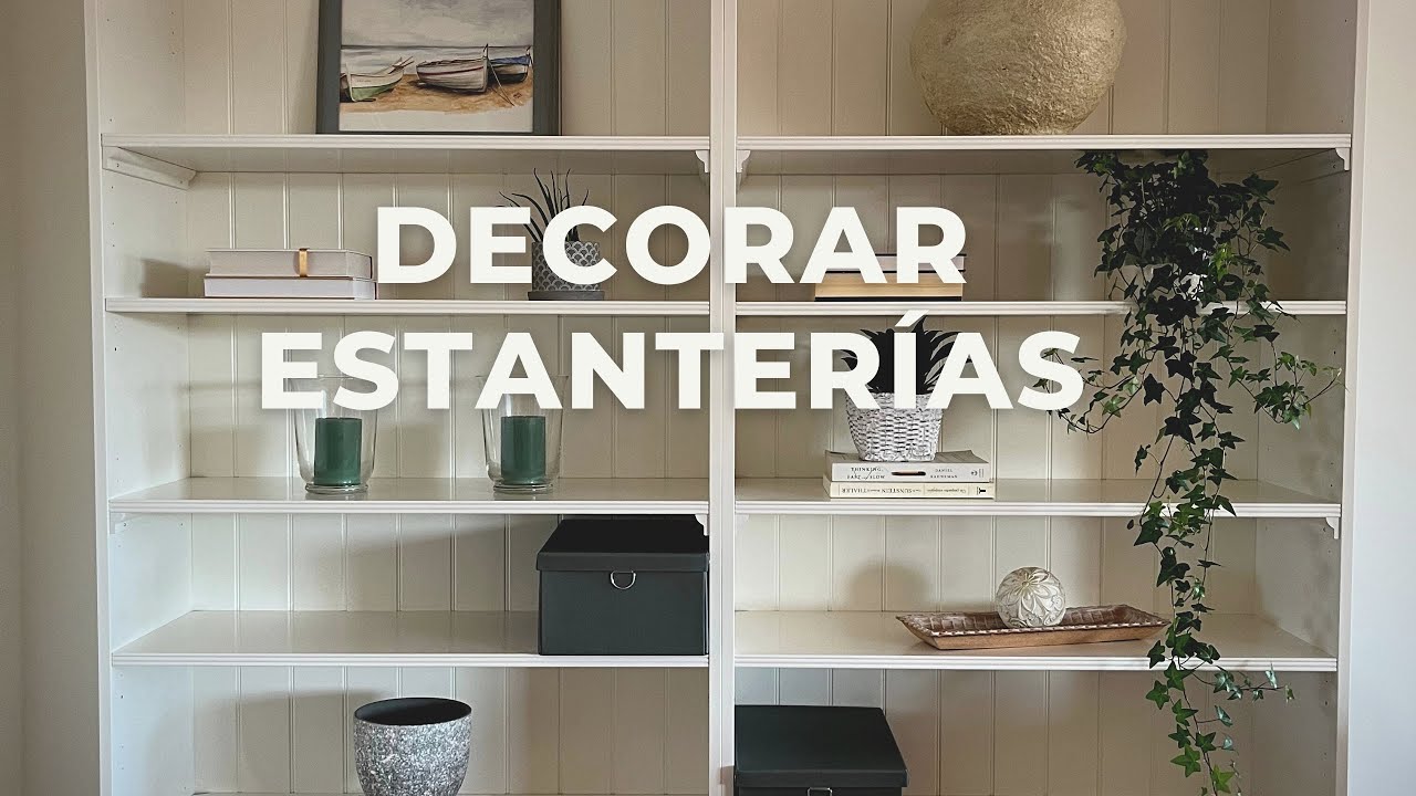 C&oacute;mo decorar estanter&iacute;as modernas