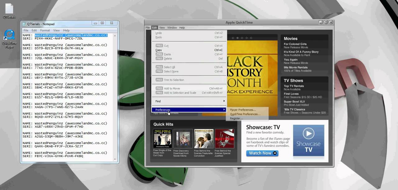 How to get QuickTime Pro for free! (All versions)