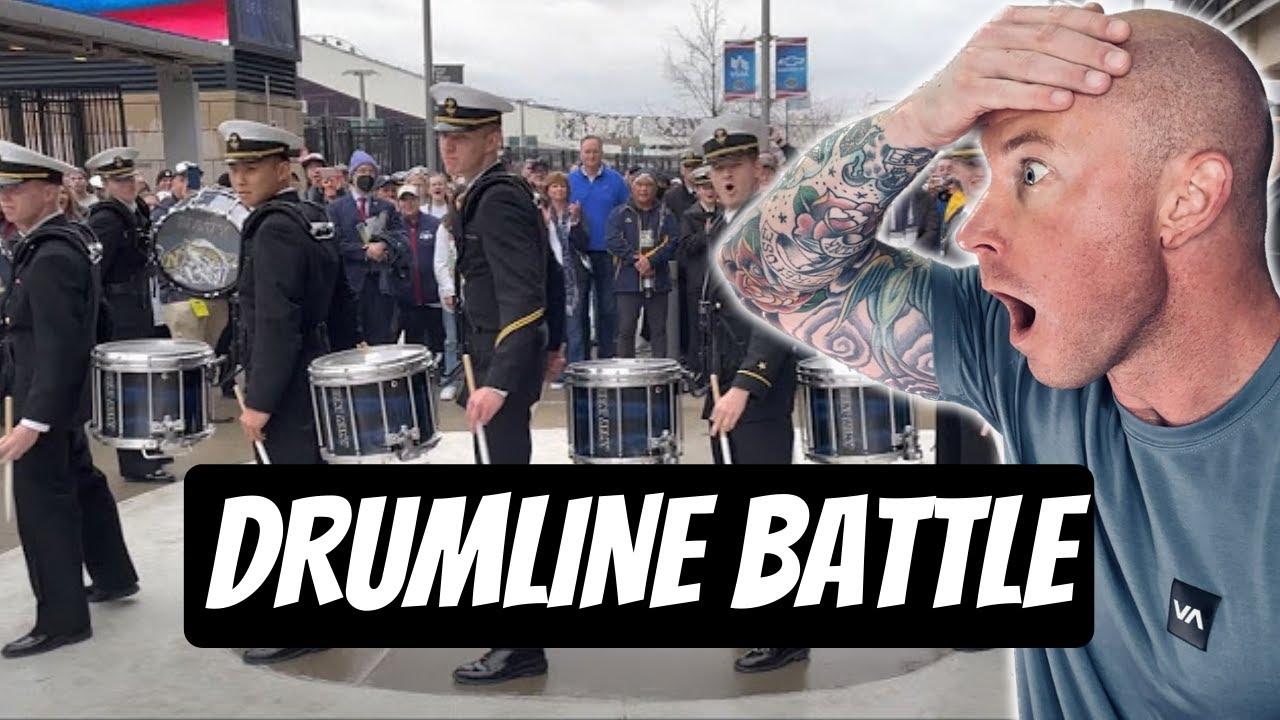 Drummer Reacts To| Army Navy Drumline Battle FIRST TIME HEARING Reaction