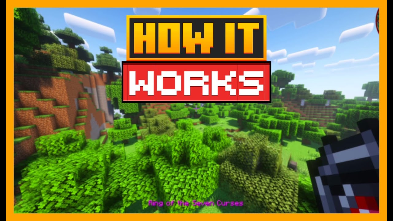 HOW the RING of SEVEN CURSES works in Enigmatic Legacy MINECRAFT