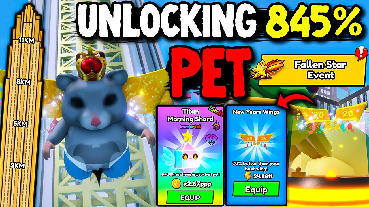 I Unlocked The RAREST 845% Pet In Climb & Jump Tower Roblox!