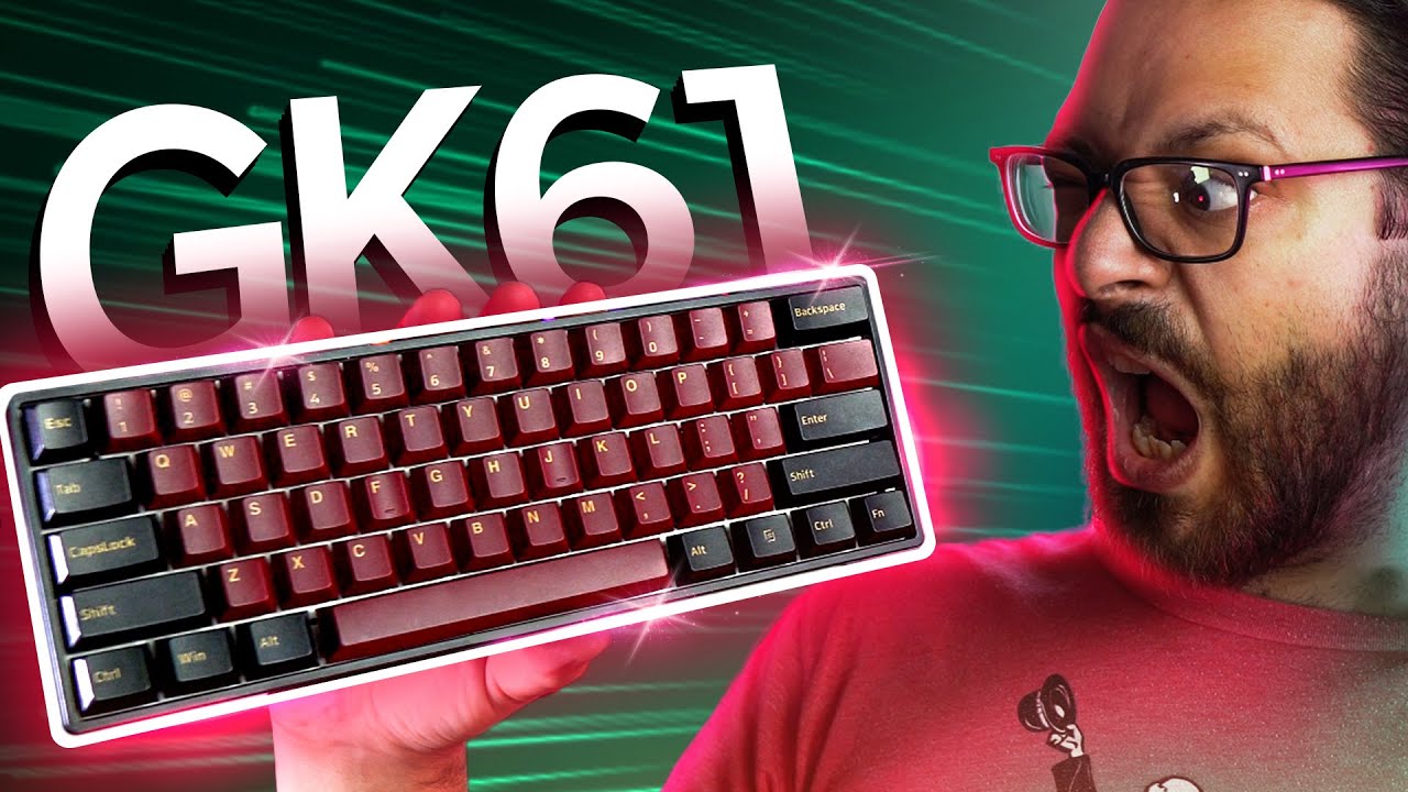 שיפרתי את המקלדת המכנית הקטנה הכי פופלארית GK61 עם סוויצ'ים צהובים