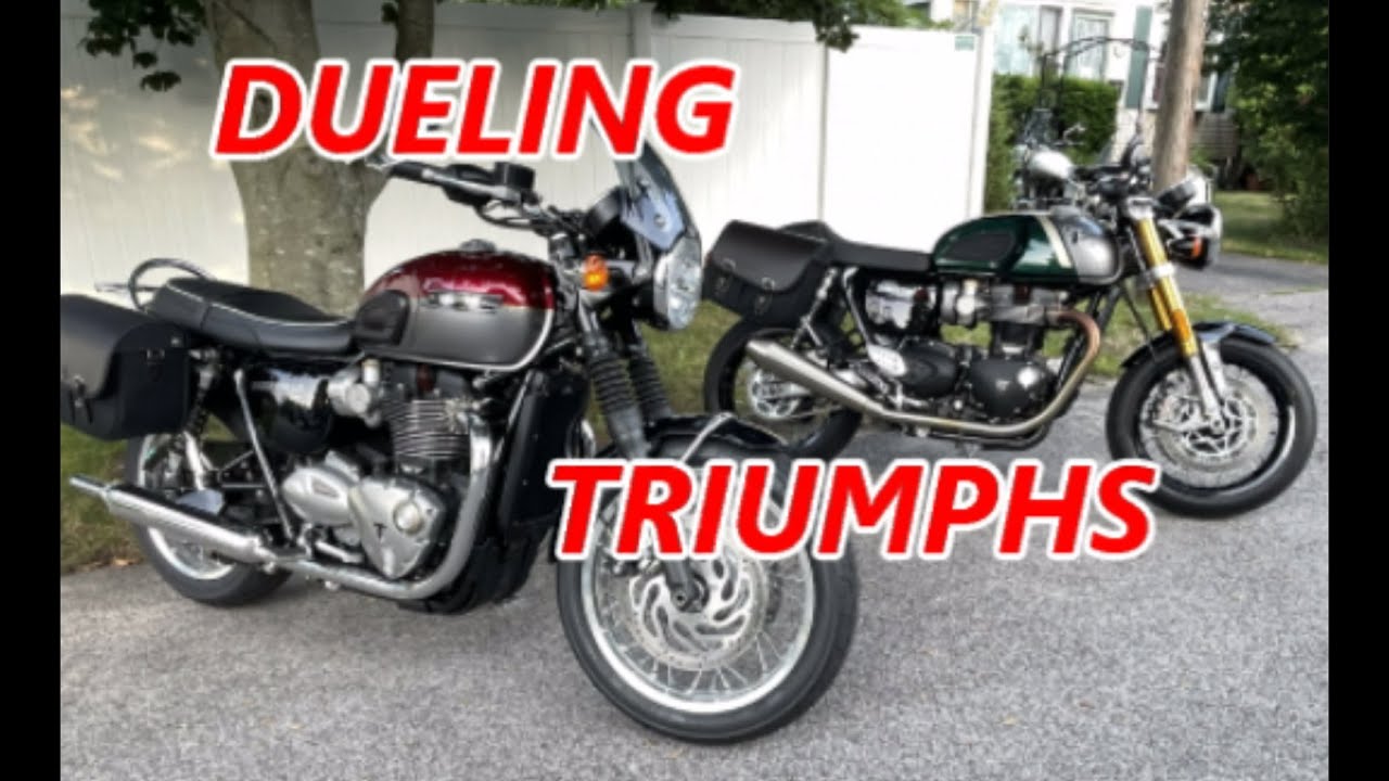 TRIUMPH BONNEVILLE T120 vs THRUXTON RS “Come along for the ride”