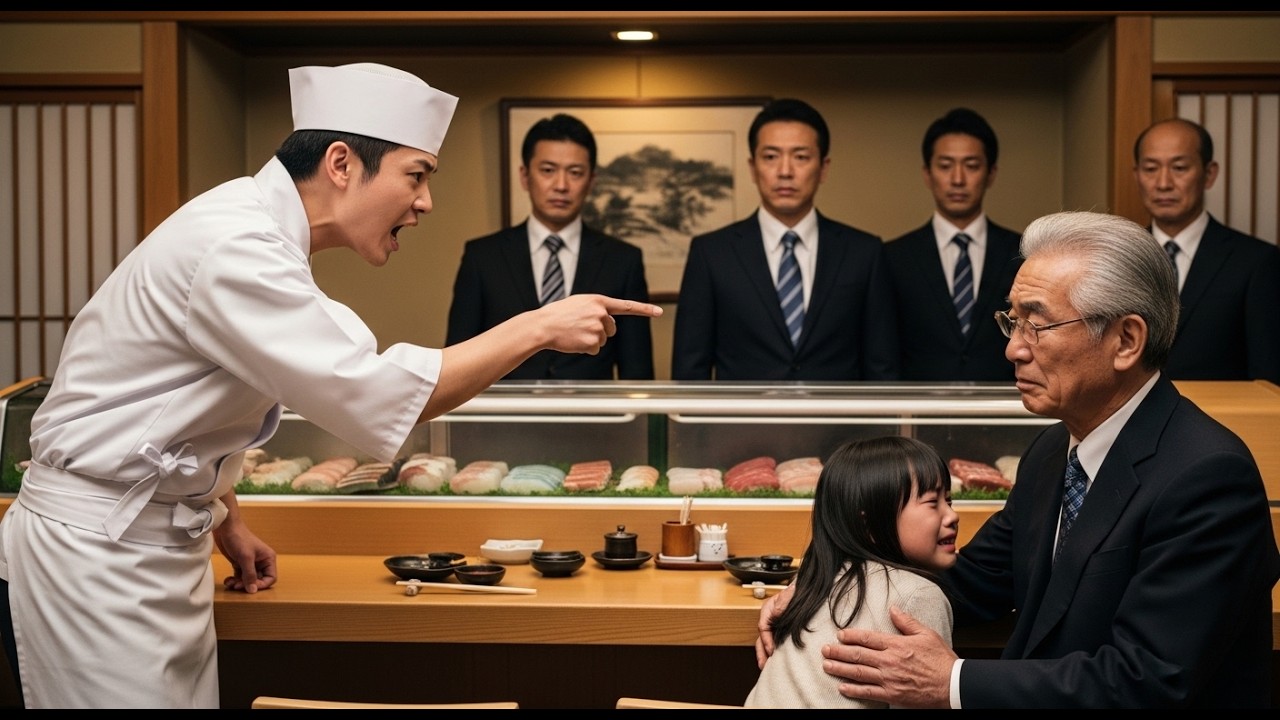 高級寿司店で「貧乏人は帰れ」と孫ごと追い出された老人→震える手で電話をかけた直後、店への食材供給が全停止した結果…