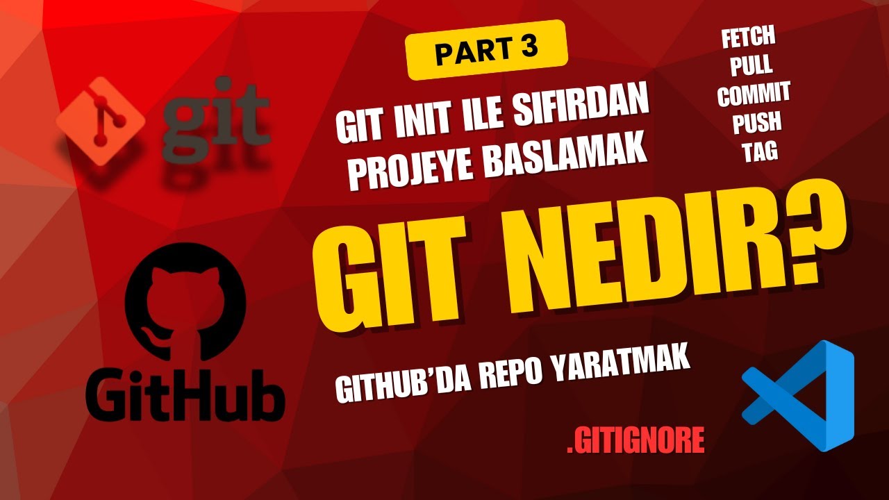 26 - Git ve GitHub’ı Sıfırdan Öğren - 3 | Local’de Git Projesine Başlamak ve GitHub’a Pushlamak