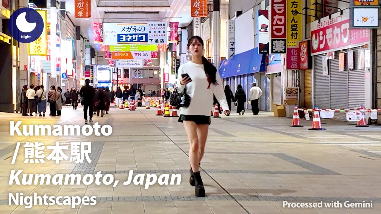 ⁴ᴷ Kumamoto: Kumamoto Station (熊本県: 熊本駅) - Japan Walking Tour (March, 2026)