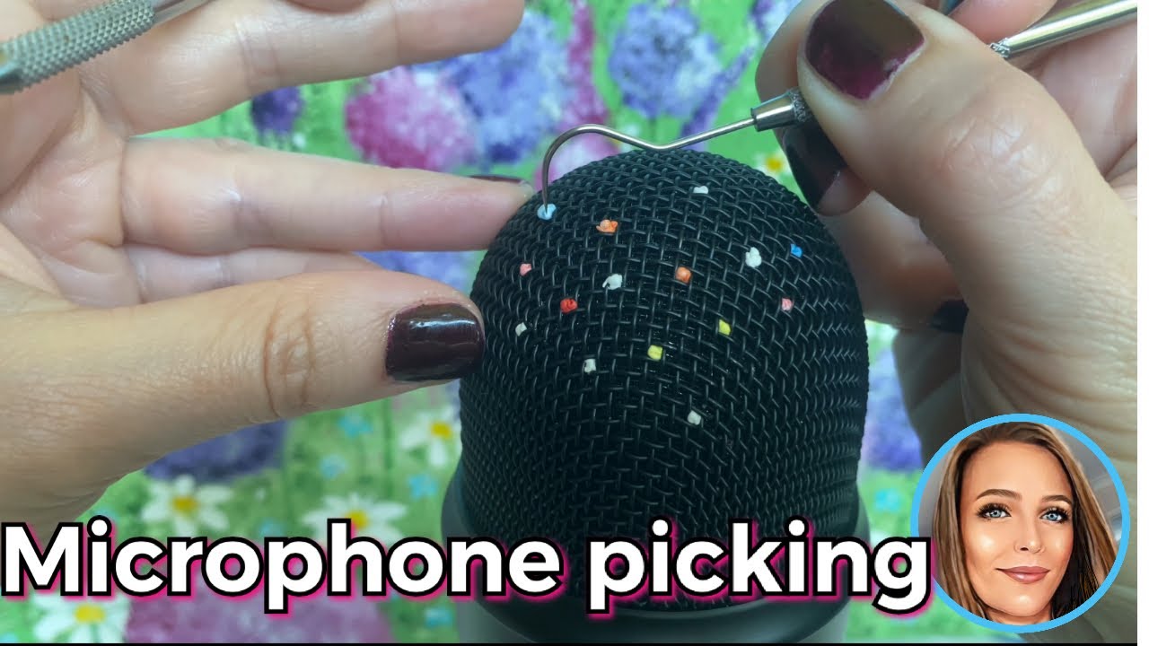 ASMR - Metal Sounds - Microphone picking 2- cleaning my Blue Yeti microphone 🎙🎤⚒️