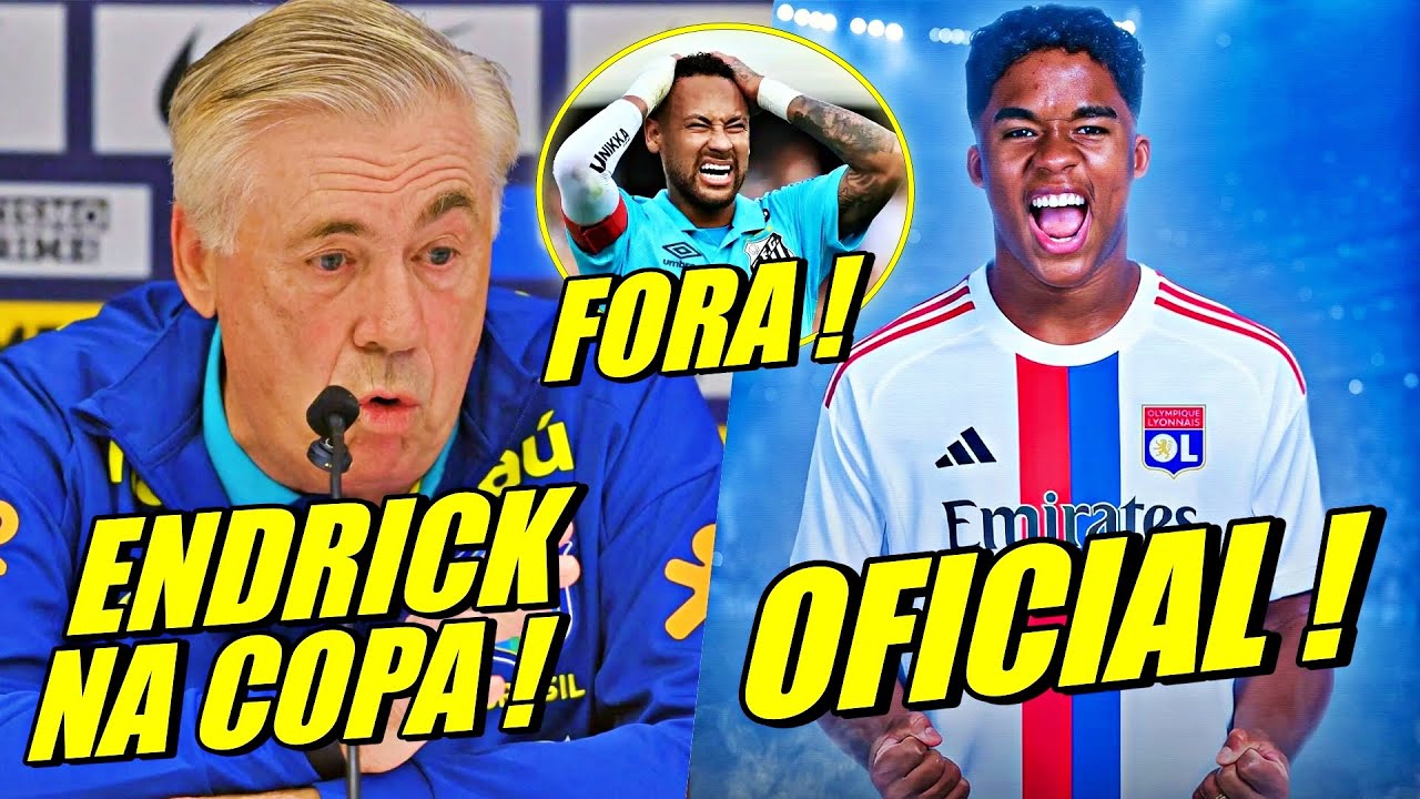 FIM DA NOVELA !! ENDRICK FORA REAL MADRID ! ANCELOTTI CONFIRMA ENDRICK E NEYAMR PODE FICAR FORA