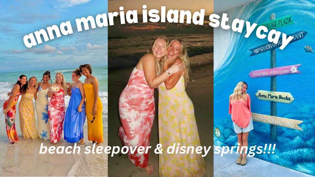GIRLS WEEKEND STAYCAY🧡🏝️🌺anna maria island & disney springs!!!